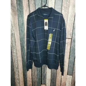 NAUTICA Sweatshirt Navy M Blue, New With Tags. Long sleeve 1/4 zip. Pull over!